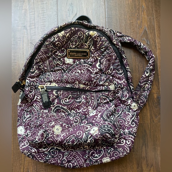 Marc Jacobs Back Pack Purple Flowers - Picture 1 of 4